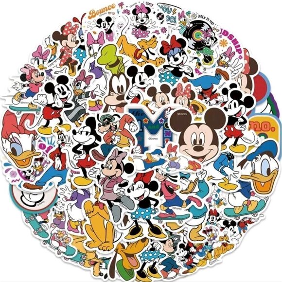 Mickey Mouse Donald Duck Goofy Stickers - Picture 1 of 6